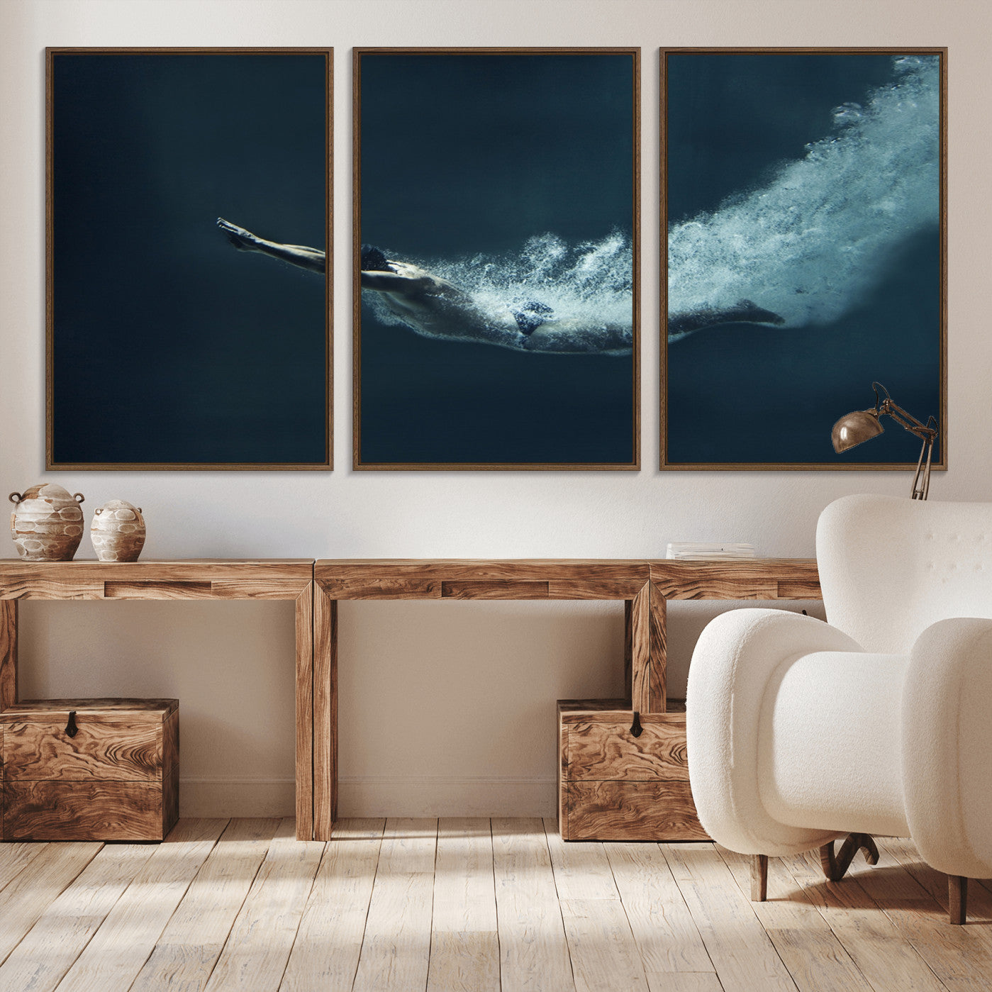 48463-MGV-CV-36X24-Swimmer Wall Art Canvas Print