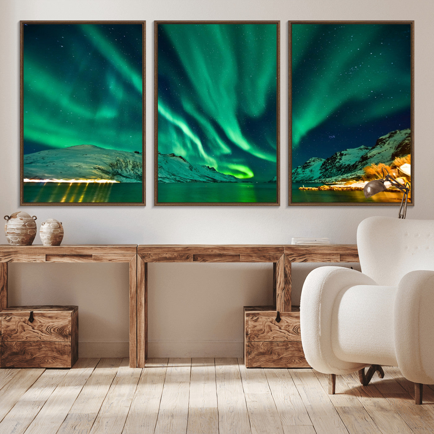 -Northern Lights Wall Art Canvas Print