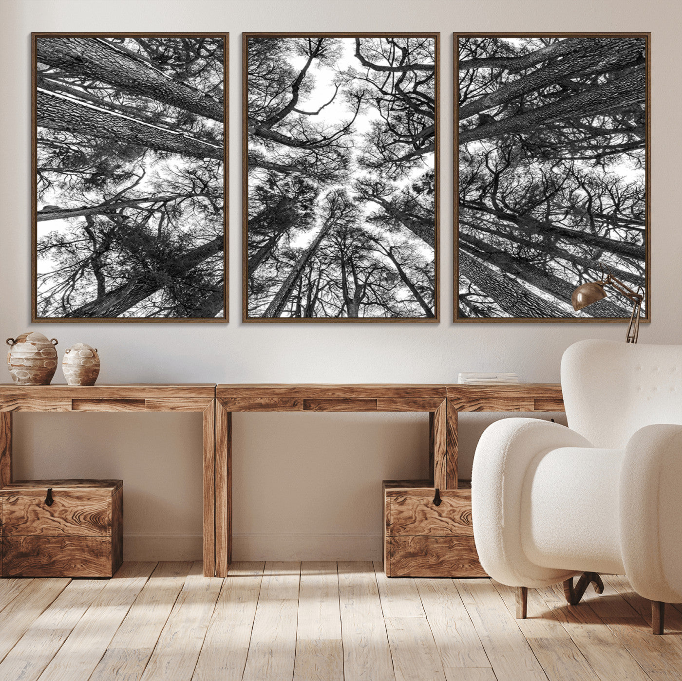 -Trees Contemporary Art Canvas Print