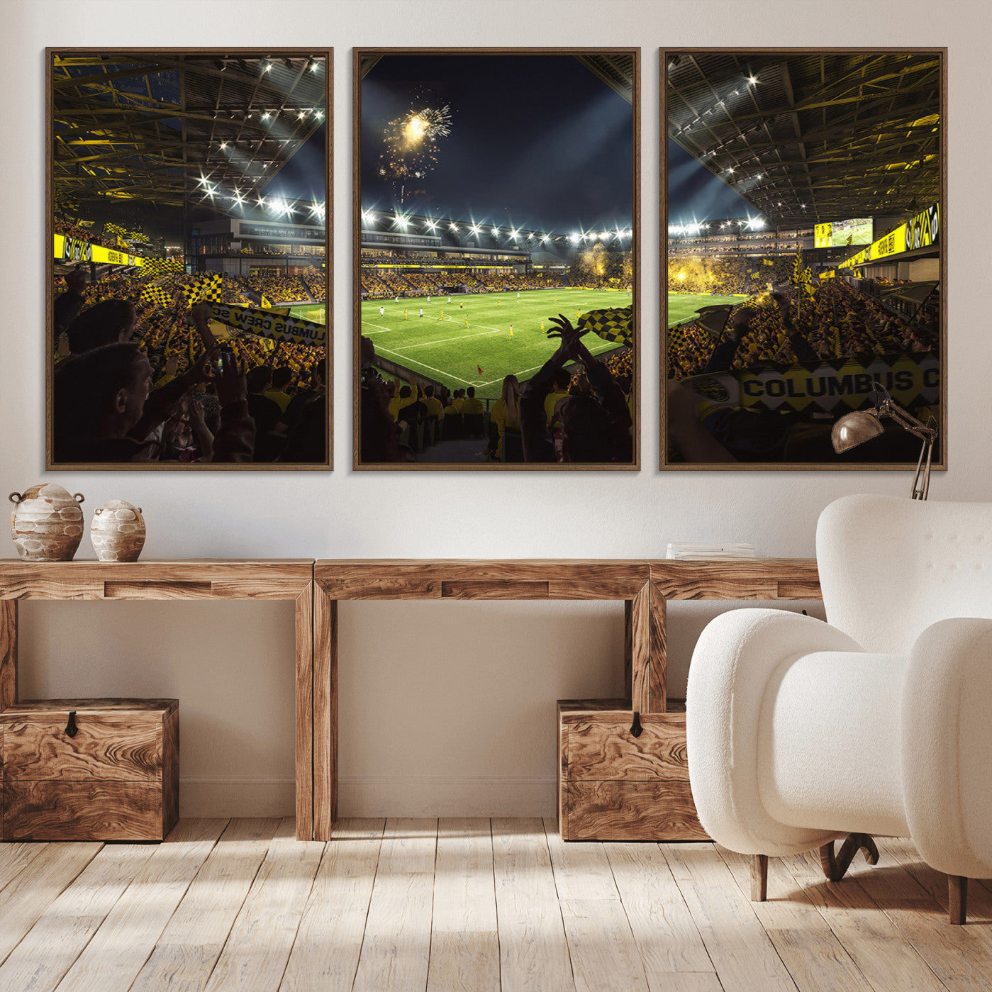 51122-MGV-CV-36X24-Columbus Crew Soccer Team Print - Columbus Crew Stadium Wall Art Canvas Print