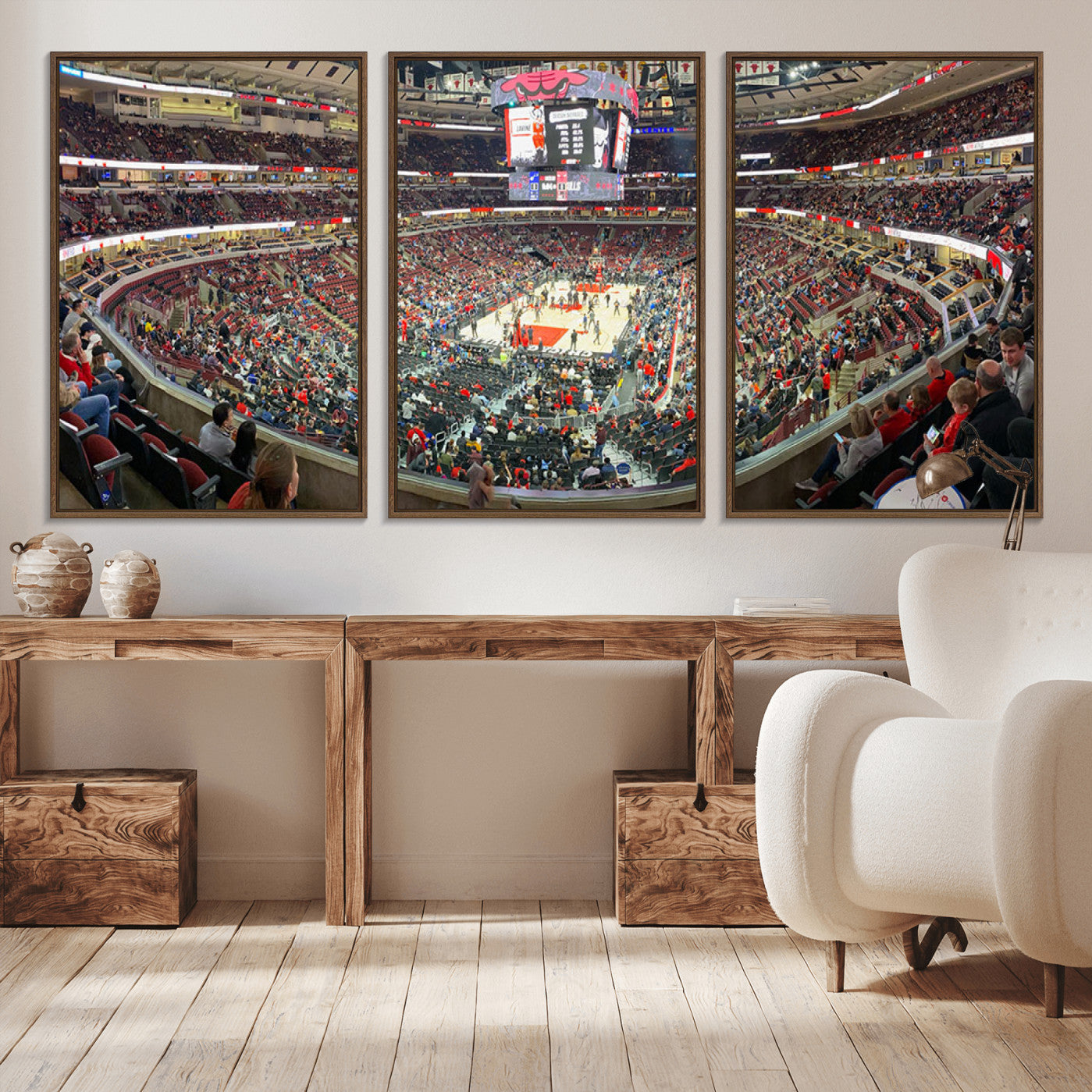 -United Center Chicago Bulls Stadium Wall Art Canvas Print