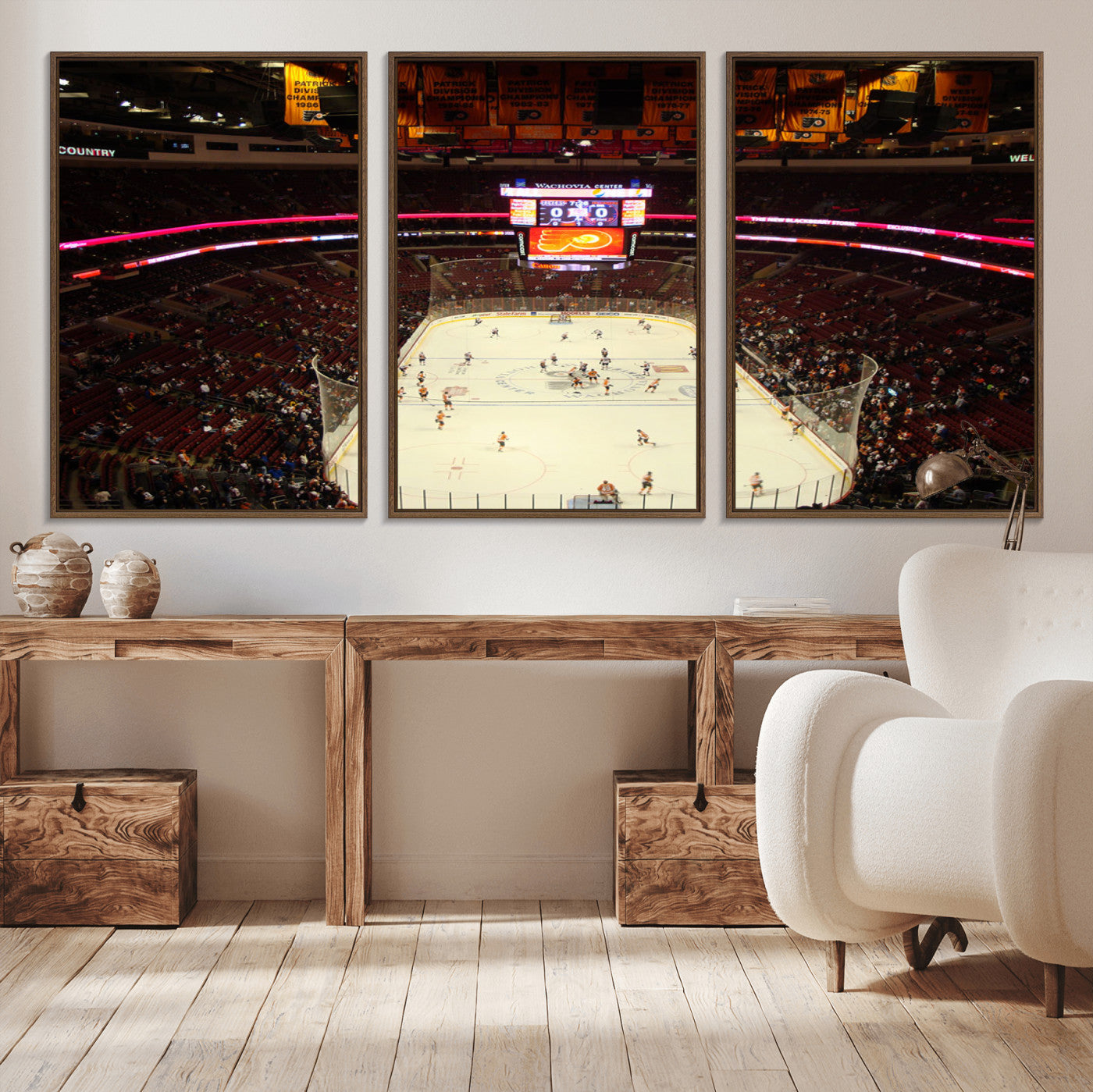 98213-MGV-CV-36X24-Wachovia Center Priort of Lyers Game Ice Hockey Stadium Canvas Print, Lyers Game Ice Hockey Stadium