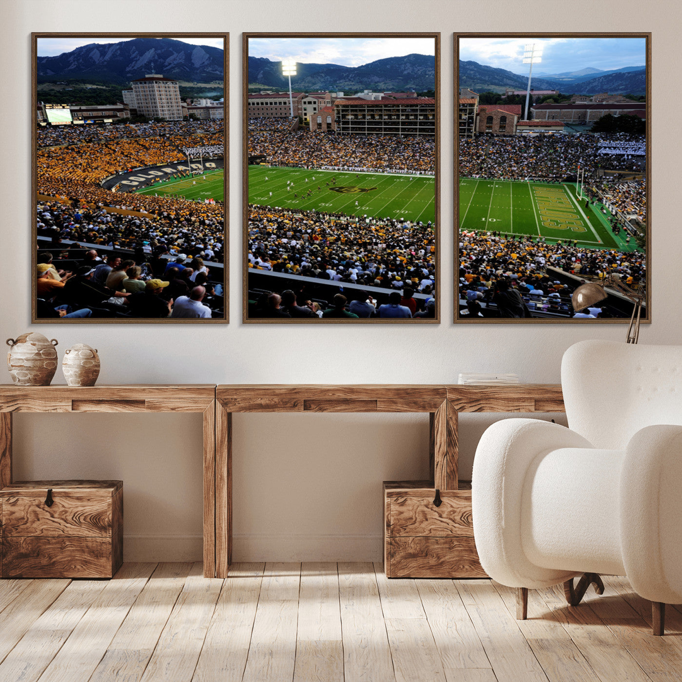 -Colorado Buffaloes Canvas Print - Boulder Folsom Field Stadium Wall Art Canvas Print, Football Print