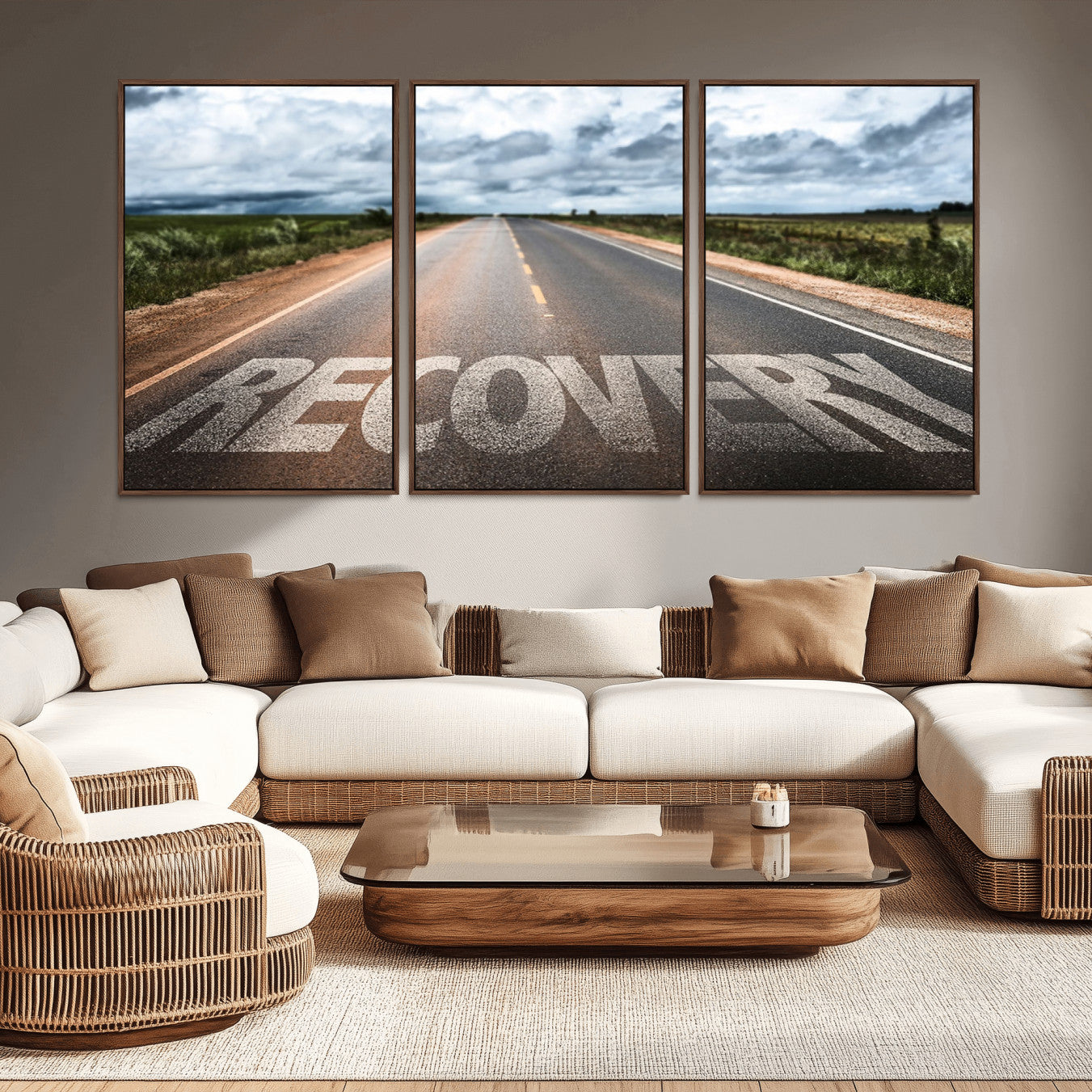 -Recovery Road Wall Art Canvas Print