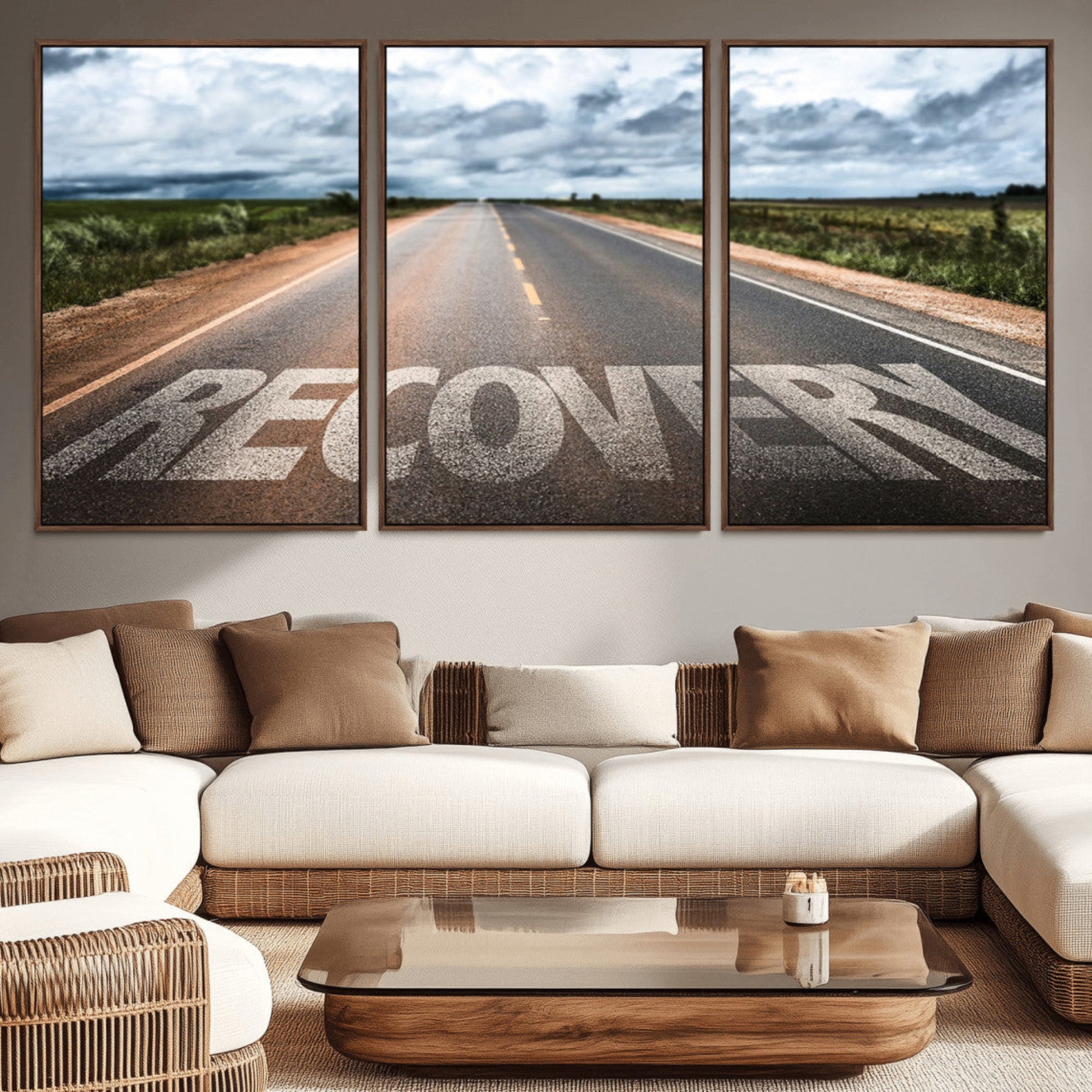 50743-MGV-CV-36X24-Recovery Road Wall Art Canvas Print