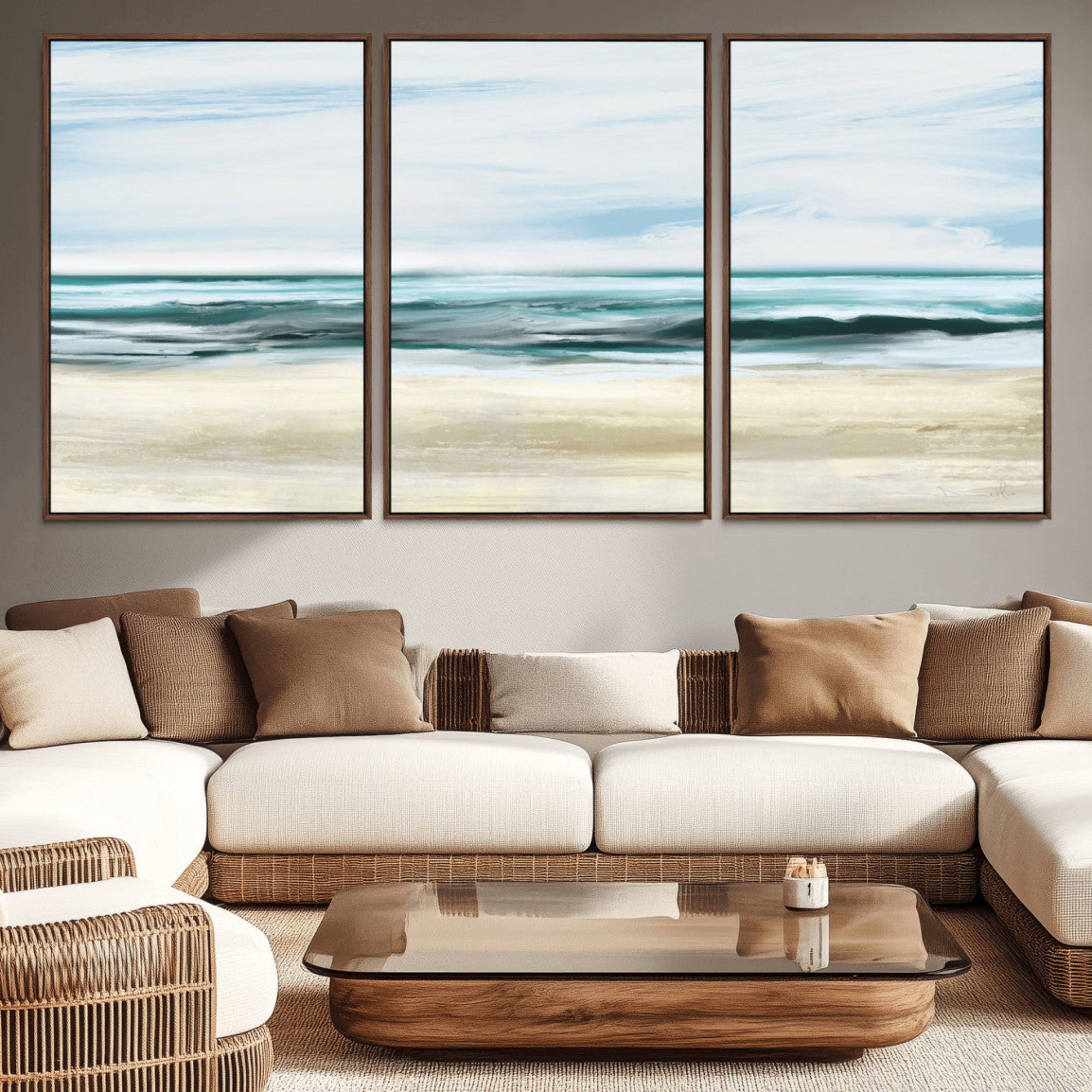 96301-MGV-CV-36X24-Ocean Abstract Wall Art Canvas Print
