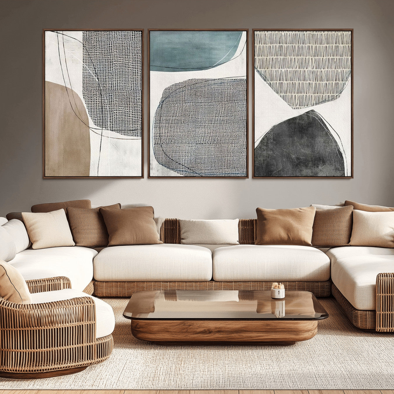 65308-MGV-CV-36X24-Canvas Print Wall Art Abstract Art Boho, Framed Boho Decor Canvas Print