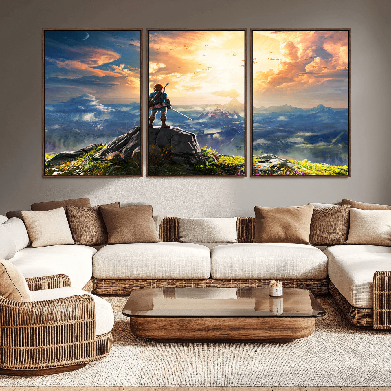 -Legend of Zelda Breath of the Wild Game Wall Art Canvas, Legend of Zelda Canvas Print