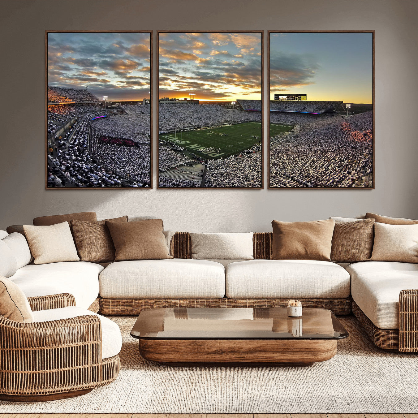 -Beaver Stadium Wall Art - Penn State Stadium Wall Art | Penn Nittany Lions Football Match for Sport
