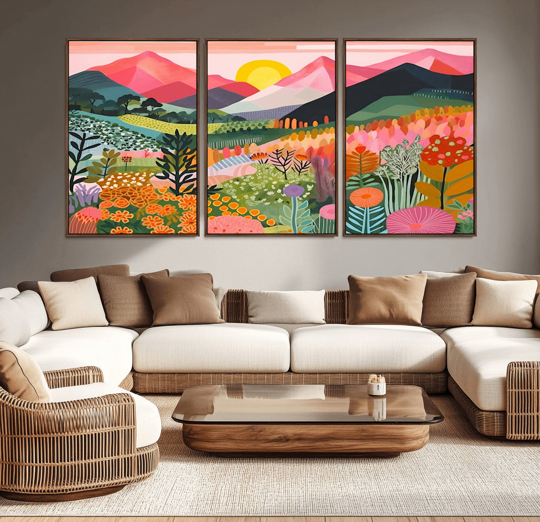 Yayoi Kusama 1986 Wall Art Print | Yayoi Kusama Wabi Sabi Japanese Abstract Landscape Canvas