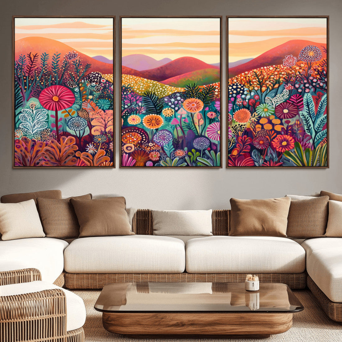 Yayoi Kusama 1986 Wall Art Print, Yayoi Kusama Wabi Sabi Japanese Abstract Landscape Print