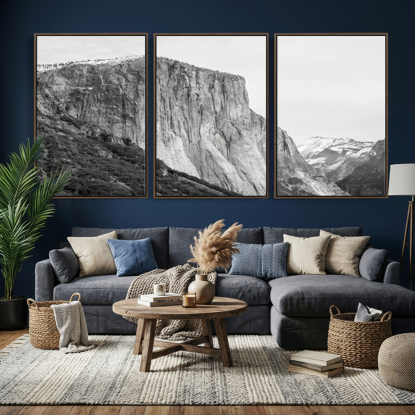 39393420-MGV-CV-36X24 - El Capitan Yosemite Mountain Wall Art – Yosemite Cliff Canvas Print, Rugged Terrain and Timeless Wilderness Decor for Office, Living Room or Cabin
