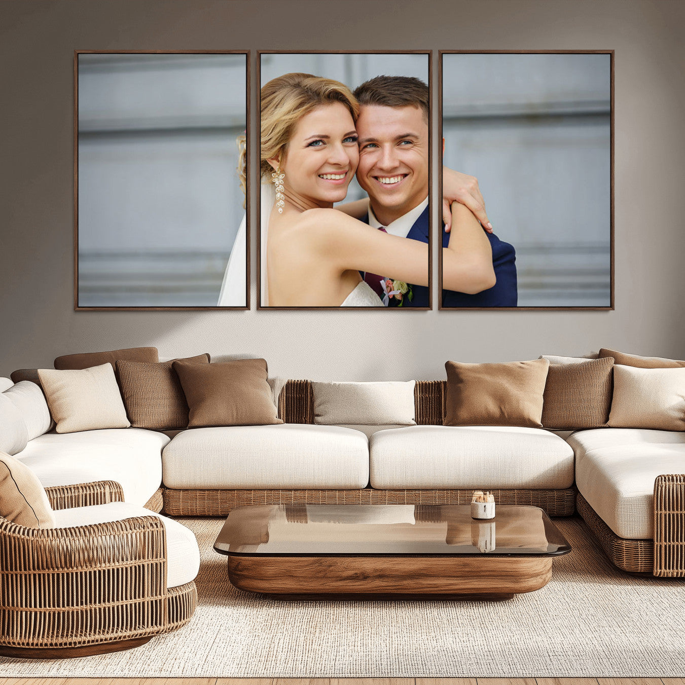 -Create Your Own Photo Framed Canvas Print - Custom Personalized Wall Art Print for Gift
