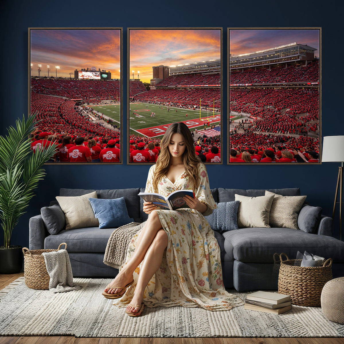 73119077-MGV-CV-36X24 - Stadium Wall Art Canvas Print