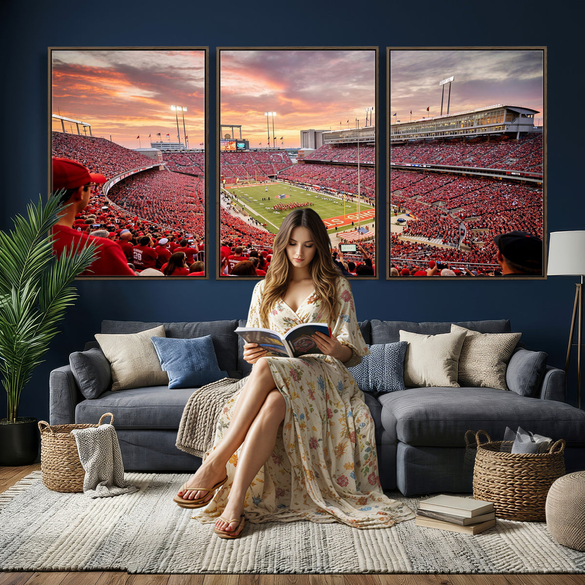 94754966-MGV-CV-36X24 - Stadium Wall Art Canvas Print