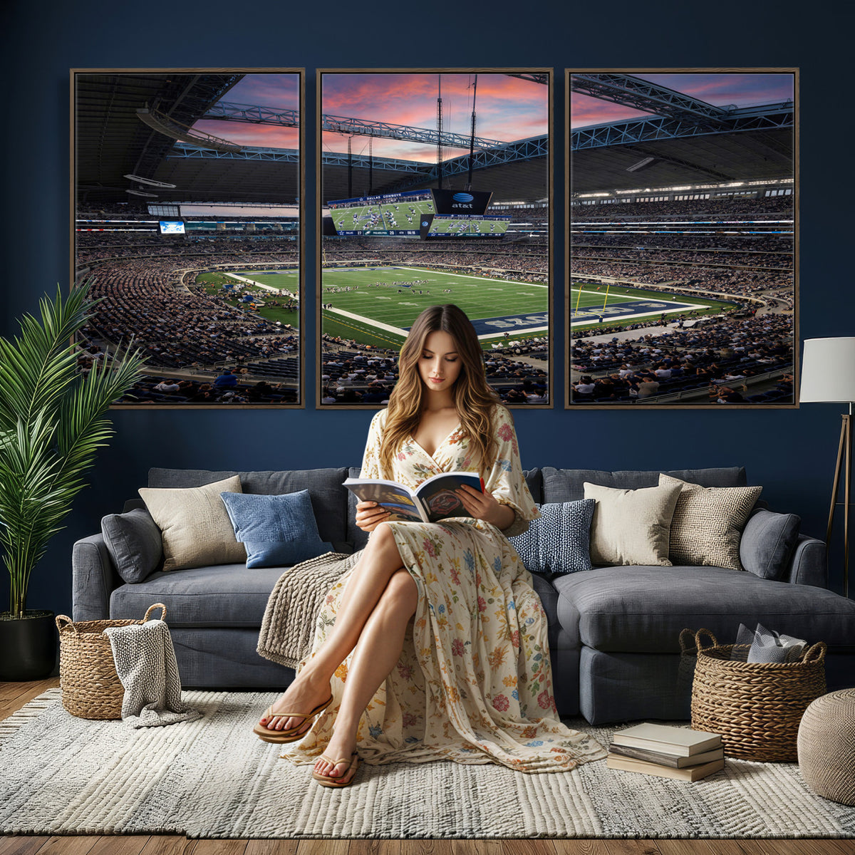 11530179-MGV-CV-36X24 - Stadium Wall Art Canvas Print