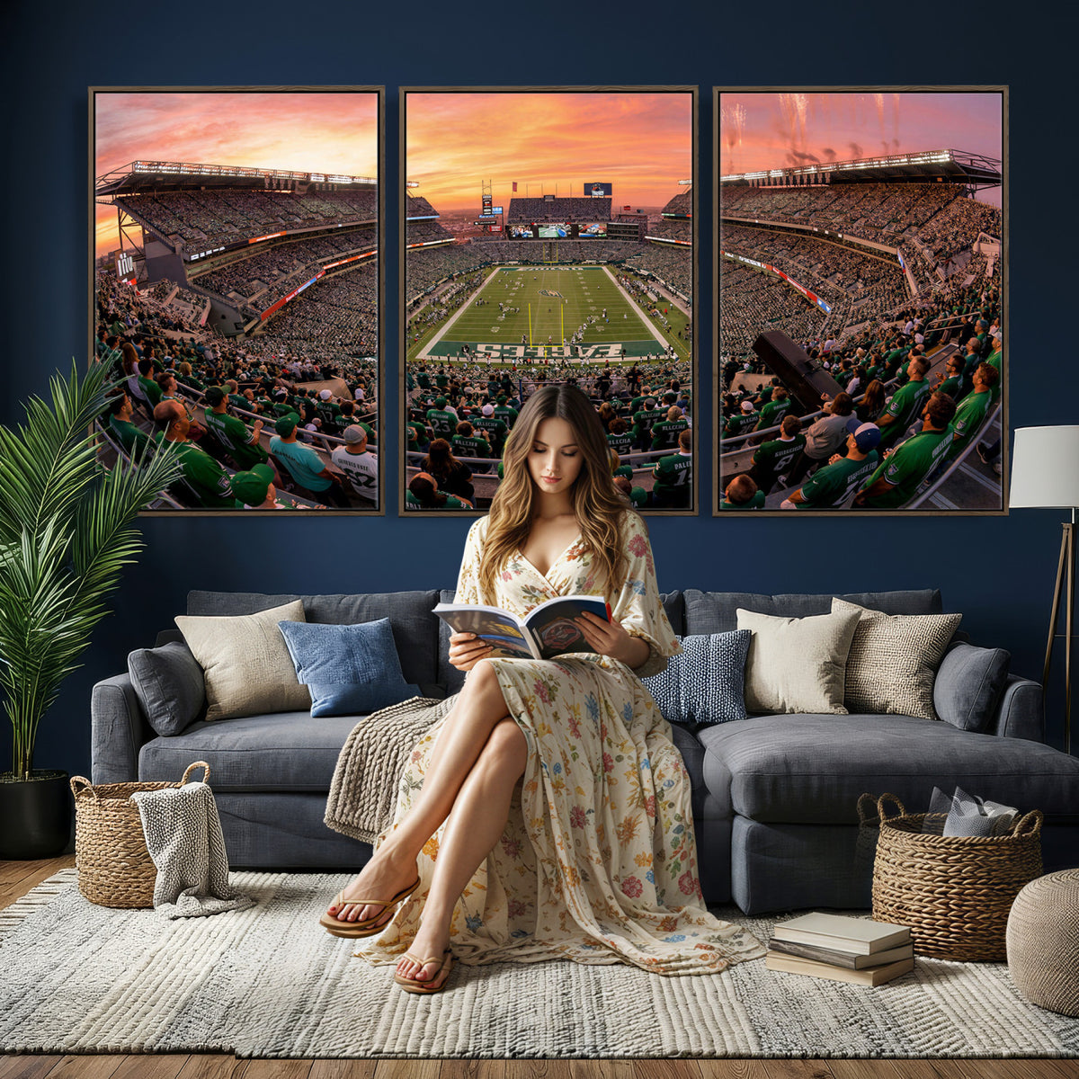 24458374-MGV-CV-36X24 - Stadium Wall Art Canvas Print