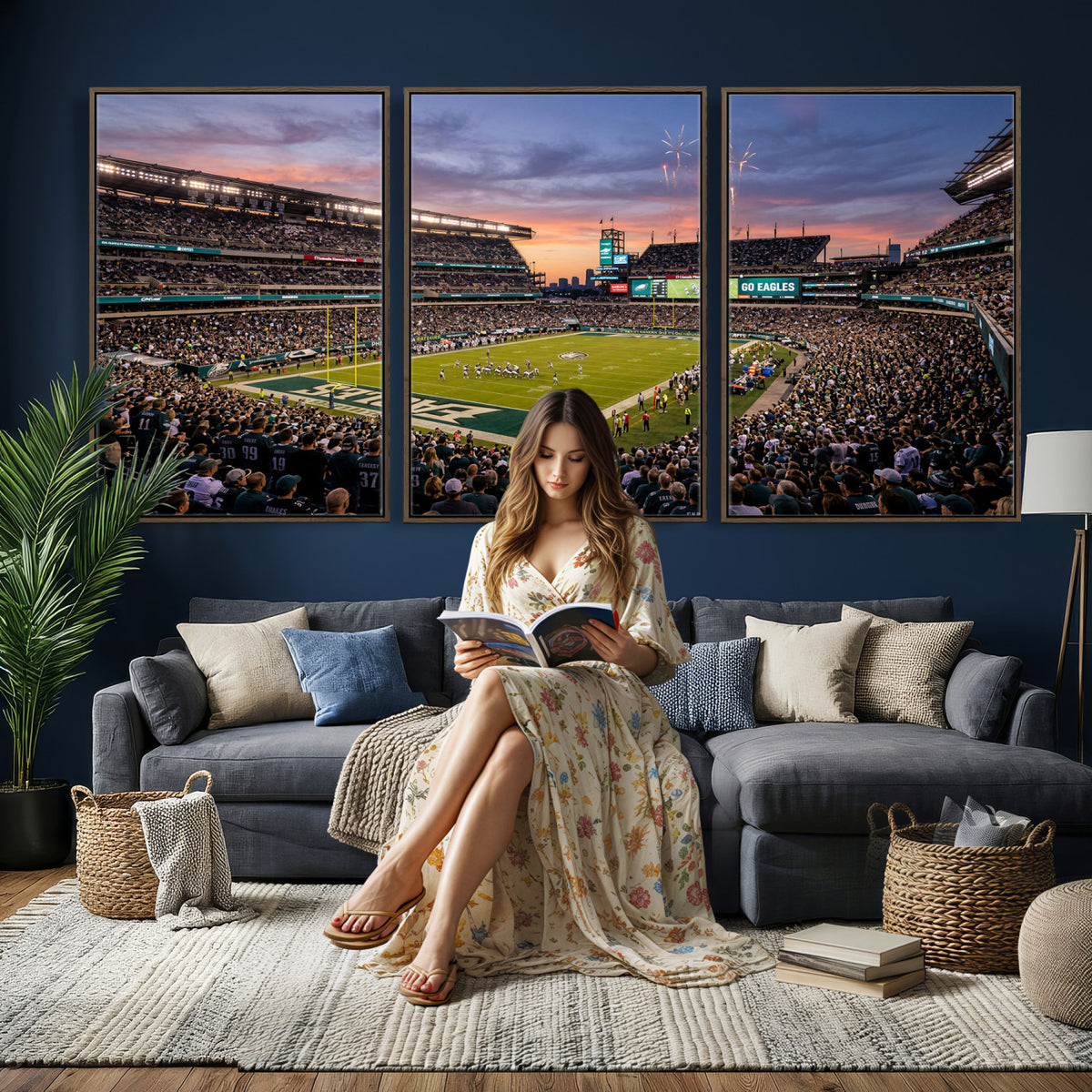 15549432-MGV-CV-36X24 - Stadium Wall Art Canvas Print