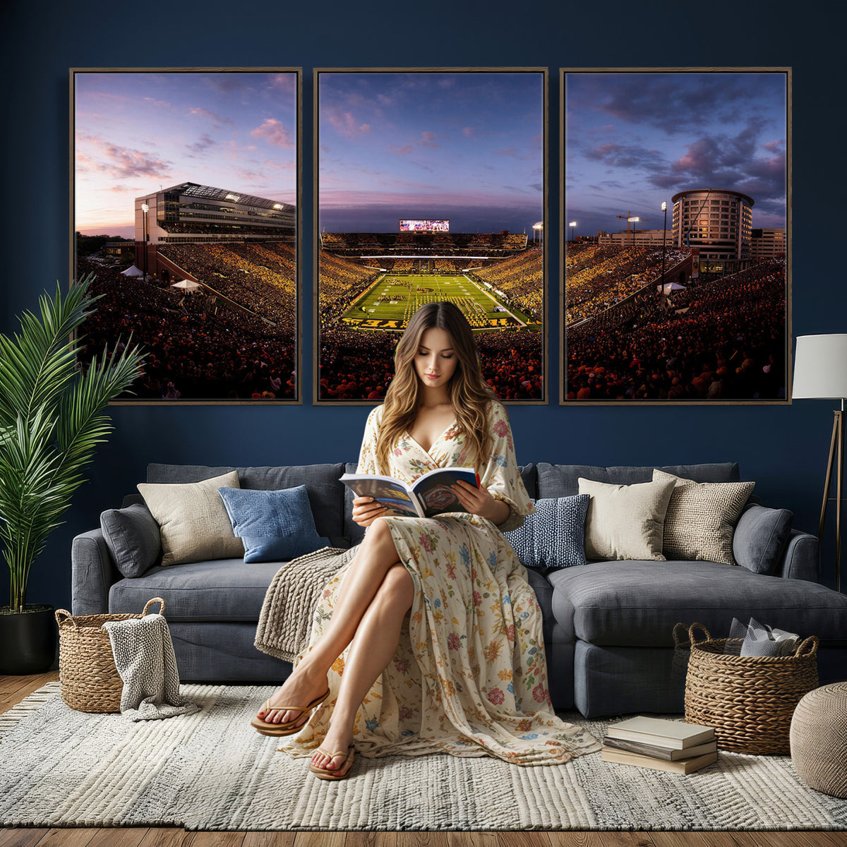 49683861-MGV-CV-36X24 - Stadium Wall Art Canvas Print
