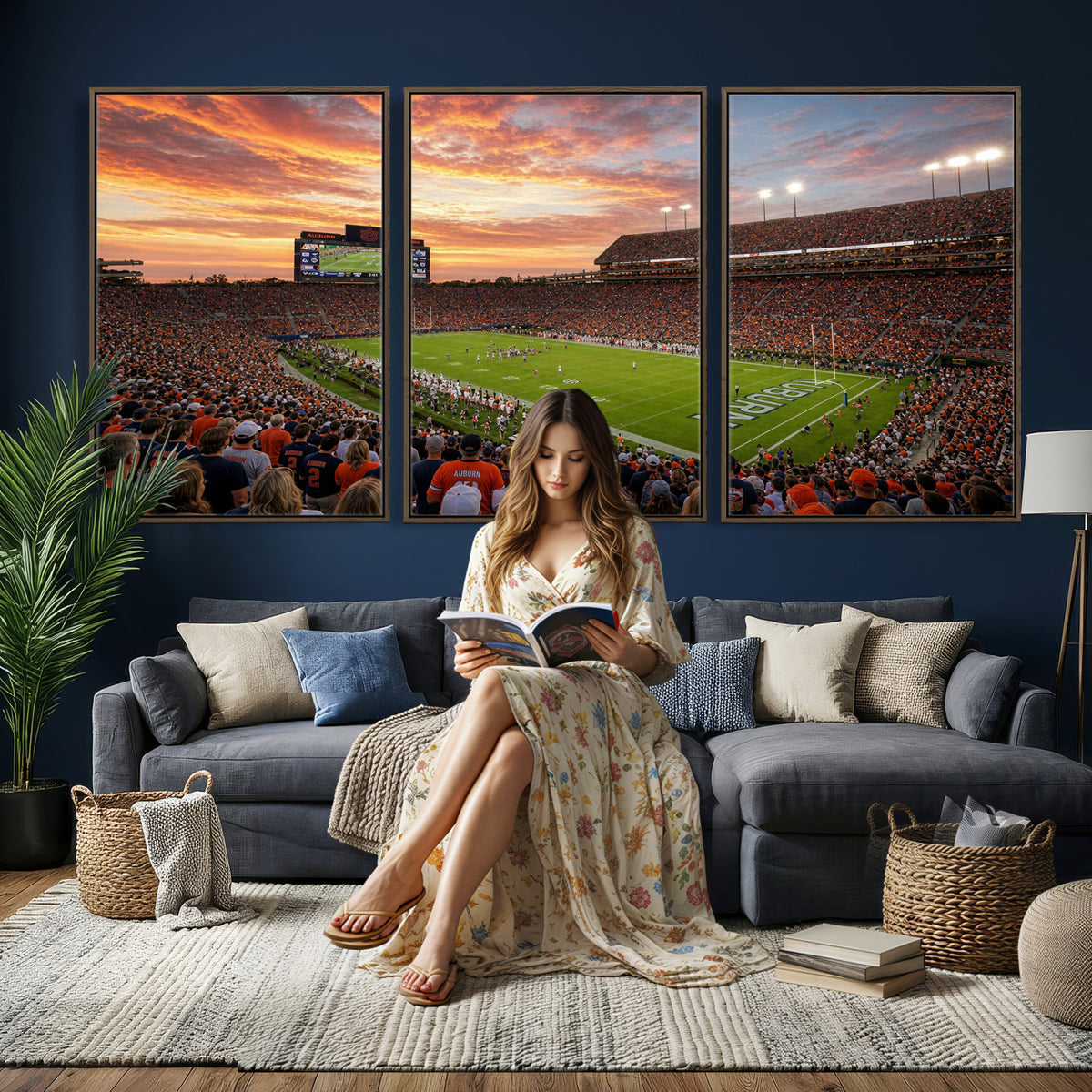 28631591-MGV-CV-36X24 - Stadium Wall Art Canvas Print