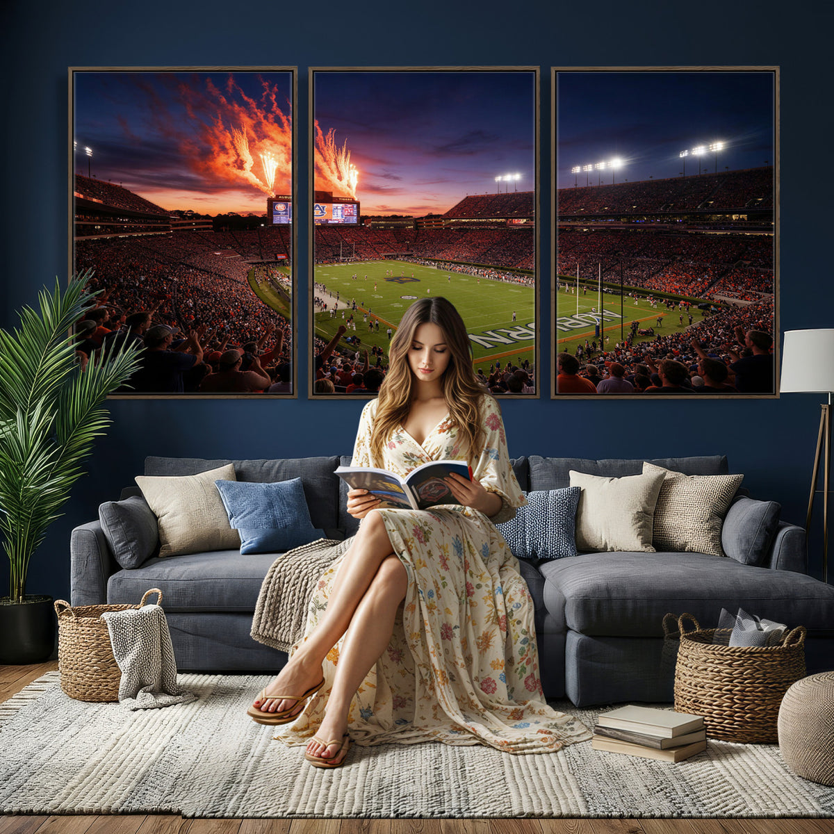 30686080-MGV-CV-36X24 - Stadium Wall Art Canvas Print