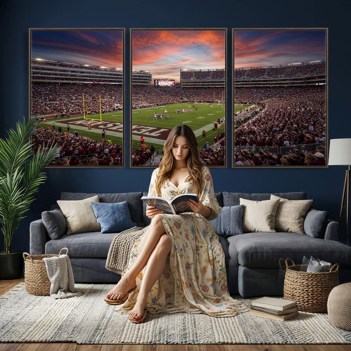 44328991-MGV-CV-36X24 - Stadium Wall Art Canvas Print