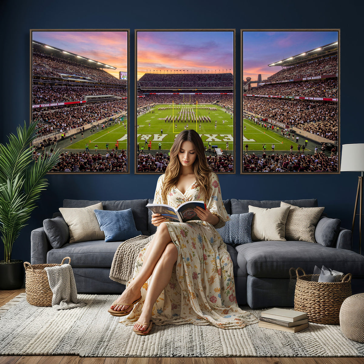 65952219-MGV-CV-36X24 - Stadium Wall Art Canvas Print