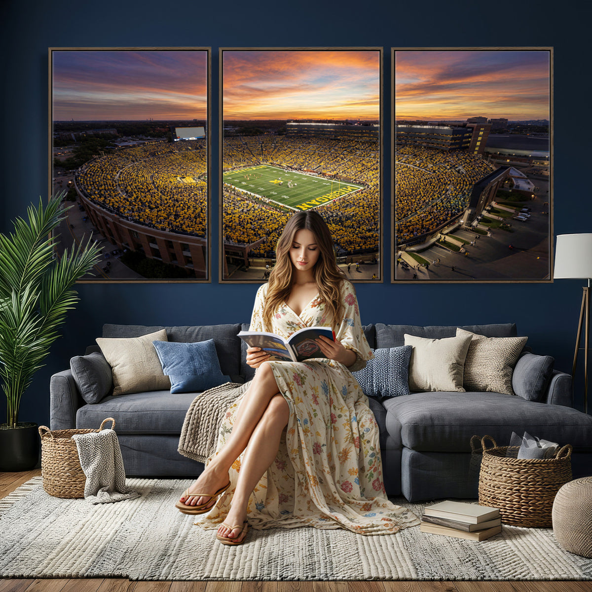 64902586-MGV-CV-36X24 - Stadium Wall Art Canvas Print