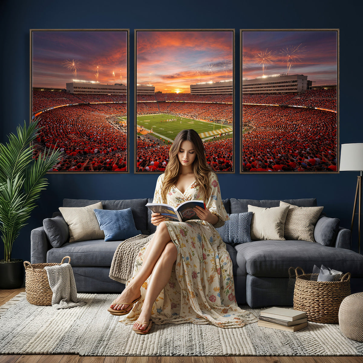66964685-MGV-CV-36X24 - Stadium Wall Art Canvas Print