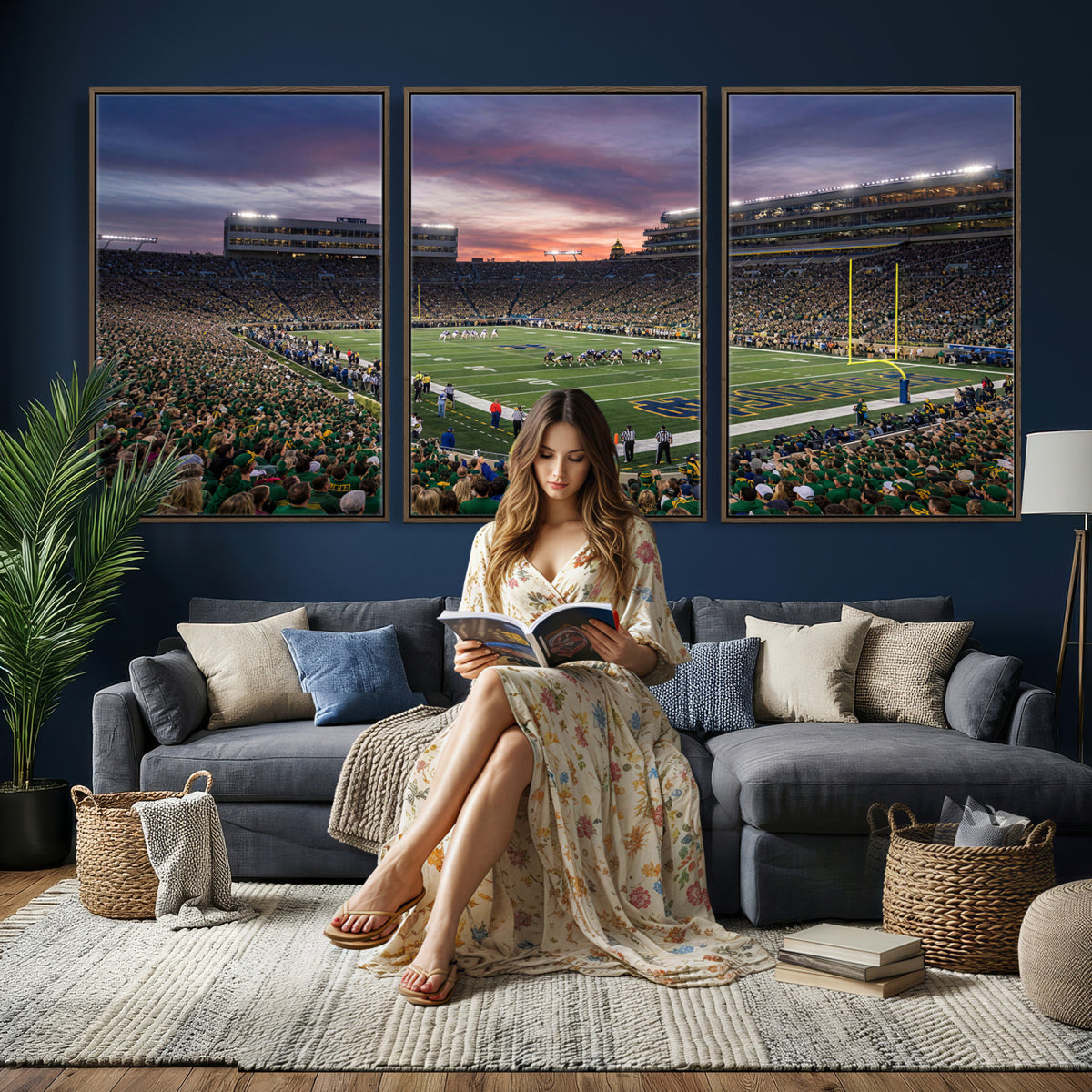 34836892-MGV-CV-36X24 - Stadium Wall Art Canvas Print