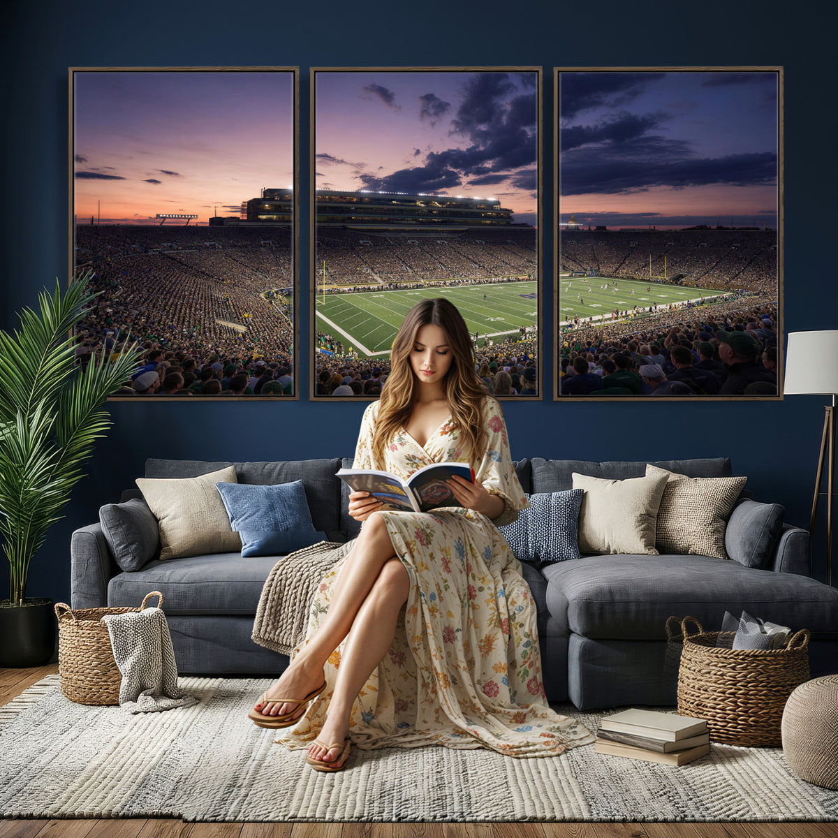 48837941-MGV-CV-36X24 - Stadium Wall Art Canvas Print