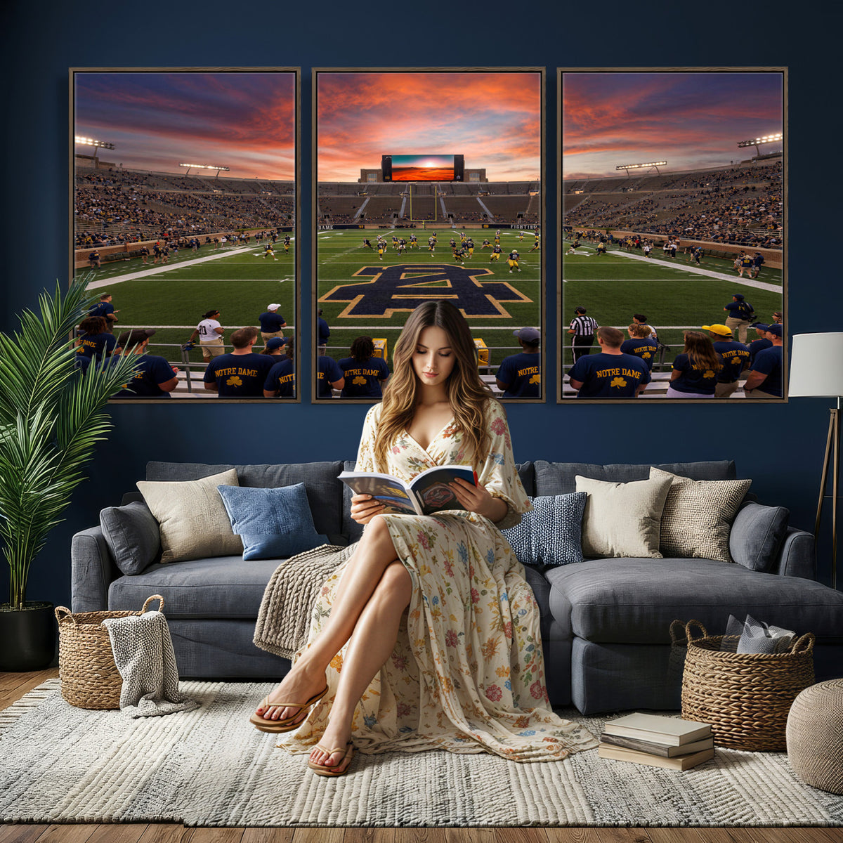75411323-MGV-CV-36X24 - Stadium Wall Art Canvas Print
