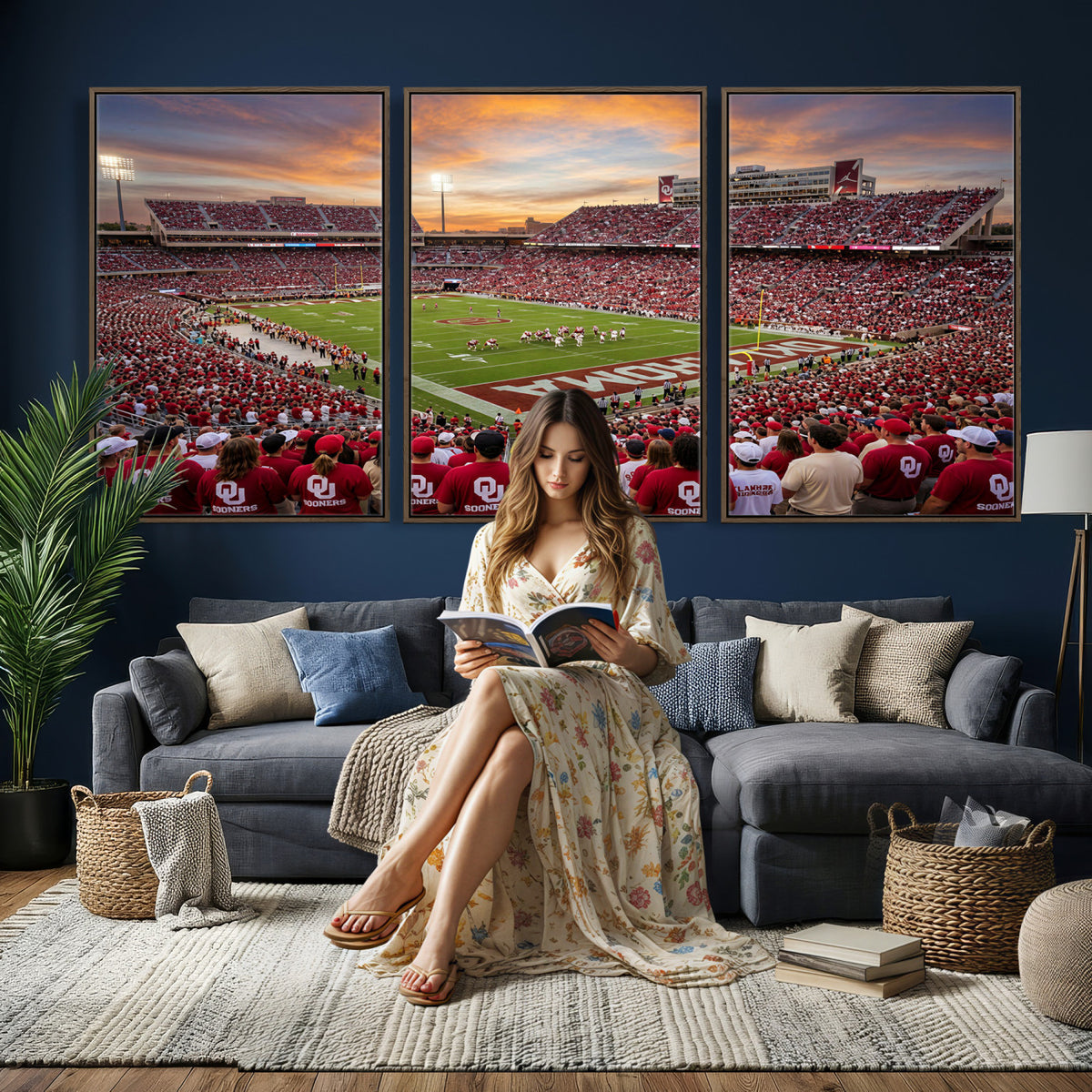 92718741-MGV-CV-36X24 - Stadium Wall Art Canvas Print
