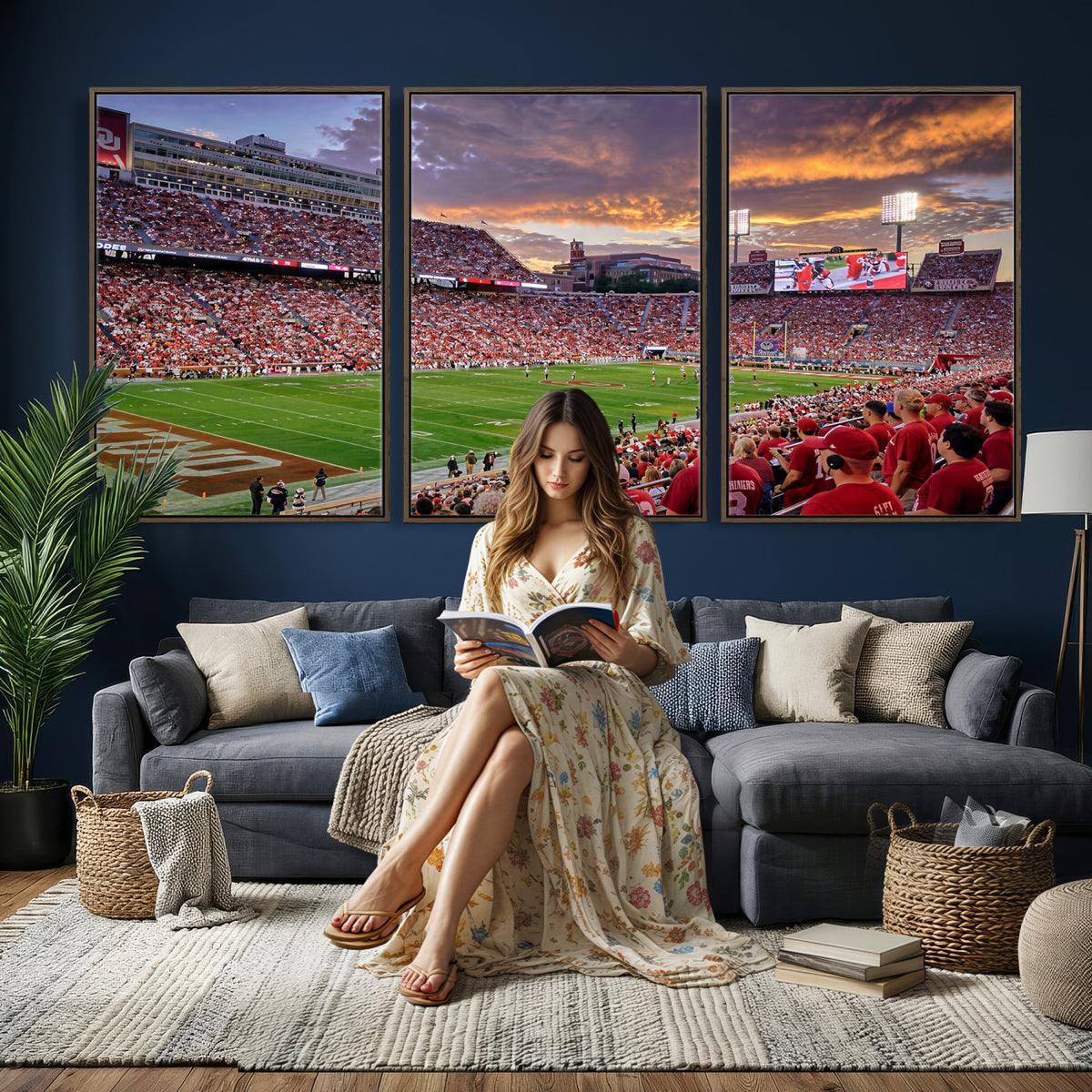 47794729-MGV-CV-36X24 - Stadium Wall Art Canvas Print