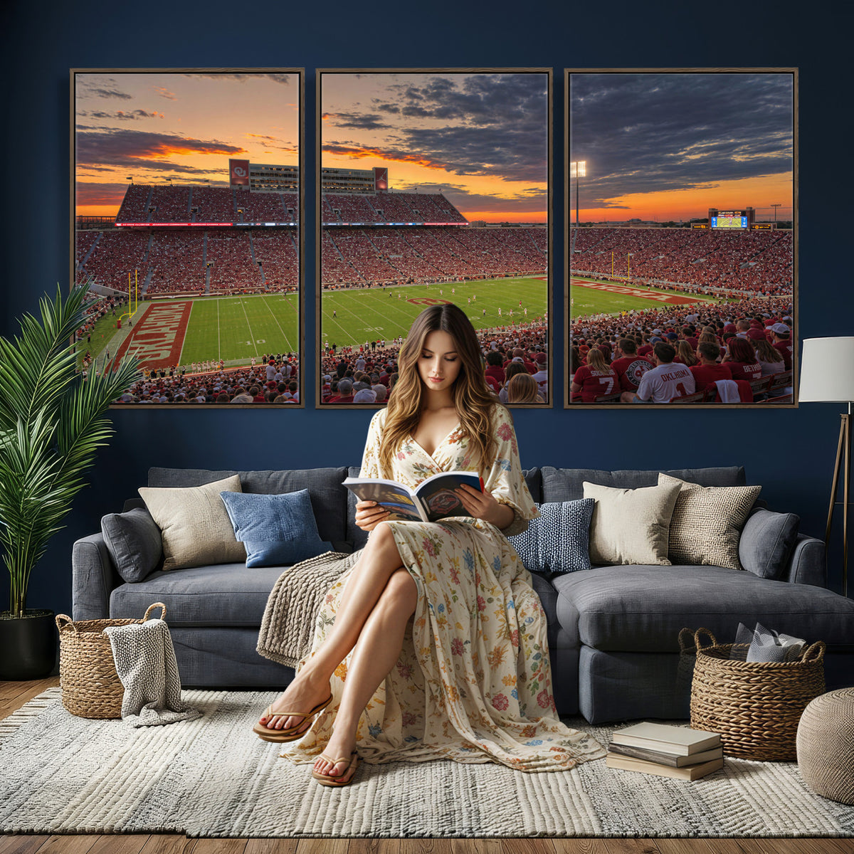 75444407-MGV-CV-36X24 - Stadium Wall Art Canvas Print