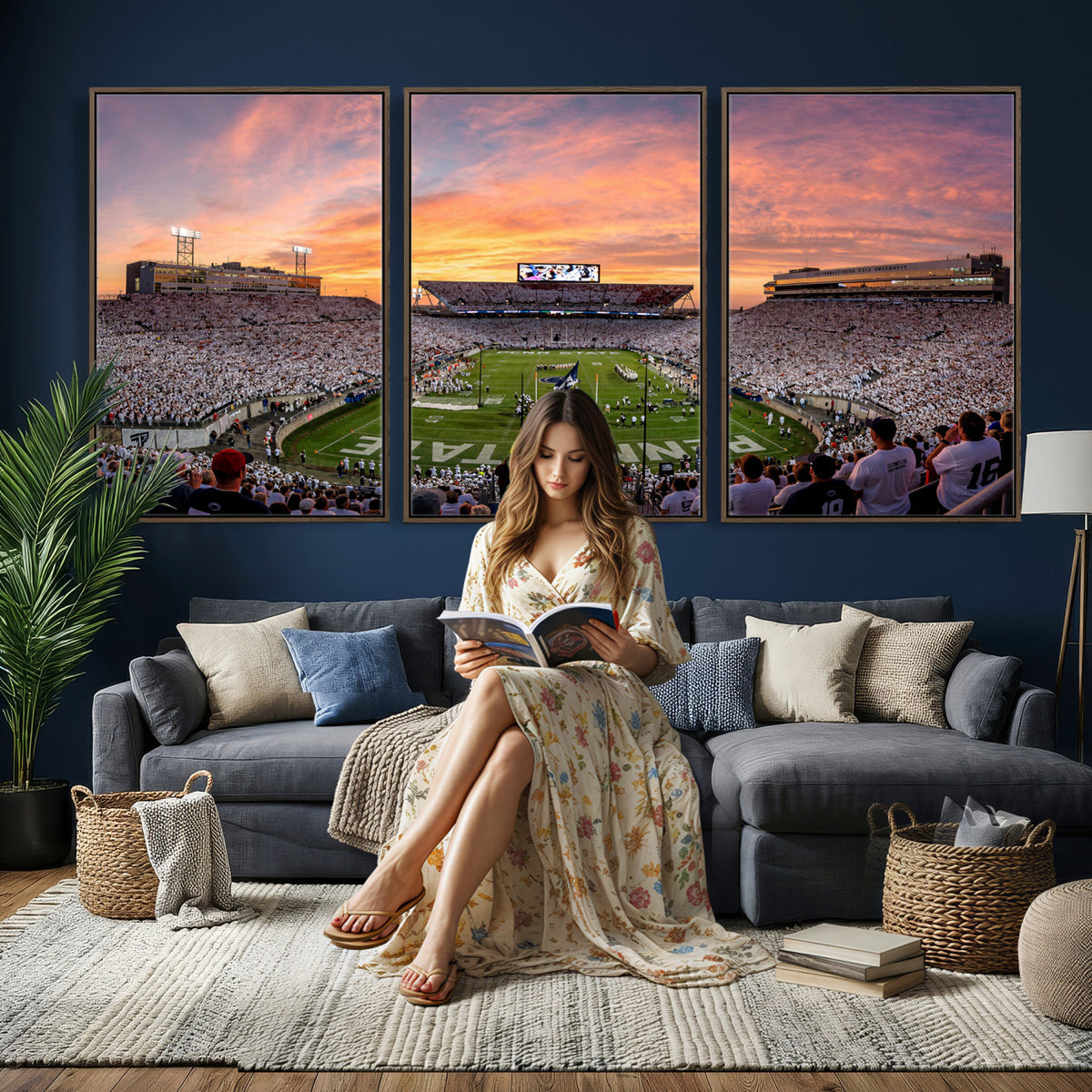 53161432-MGV-CV-36X24 - Stadium Wall Art Canvas Print