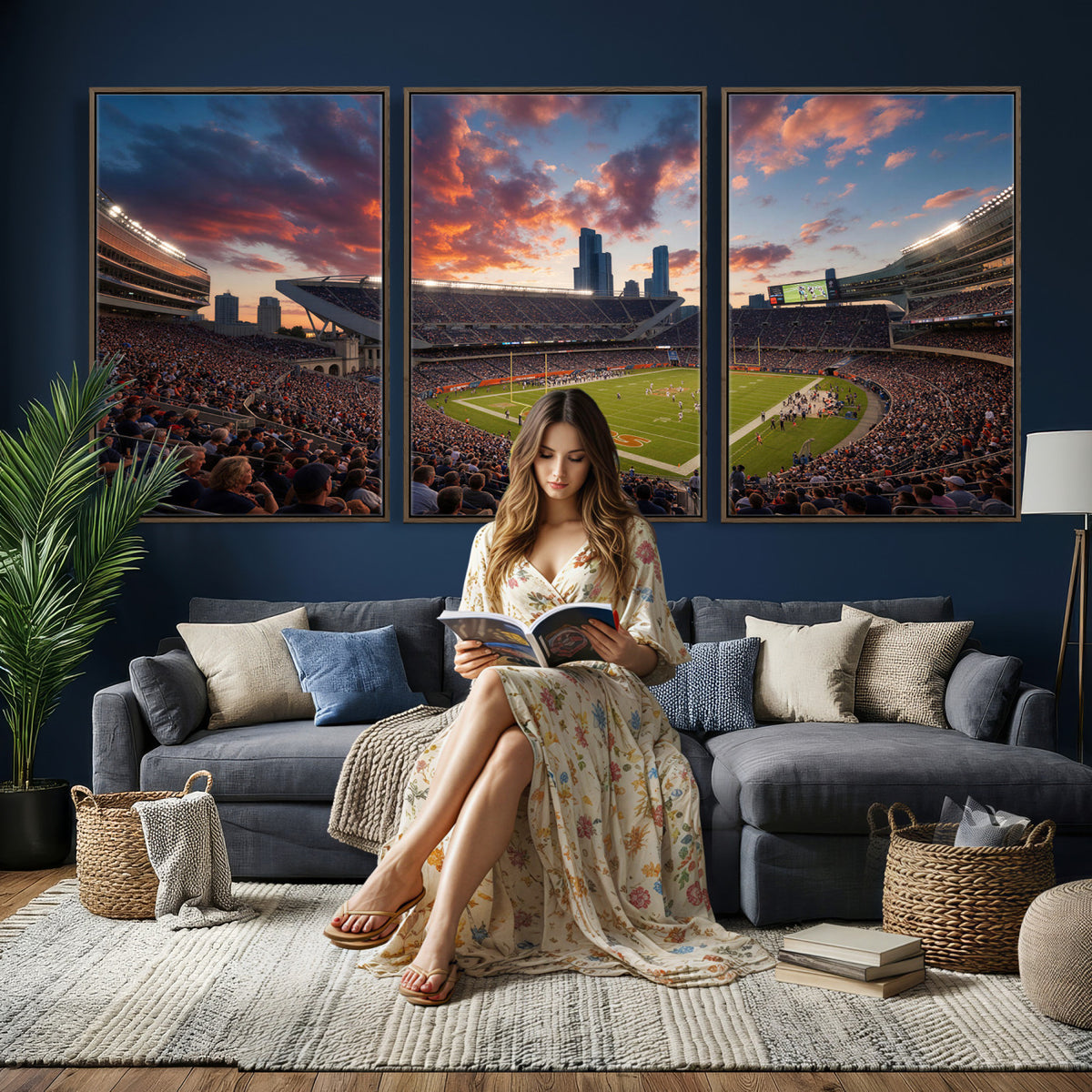 21104528-MGV-CV-36X24 - Stadium Wall Art Canvas Print