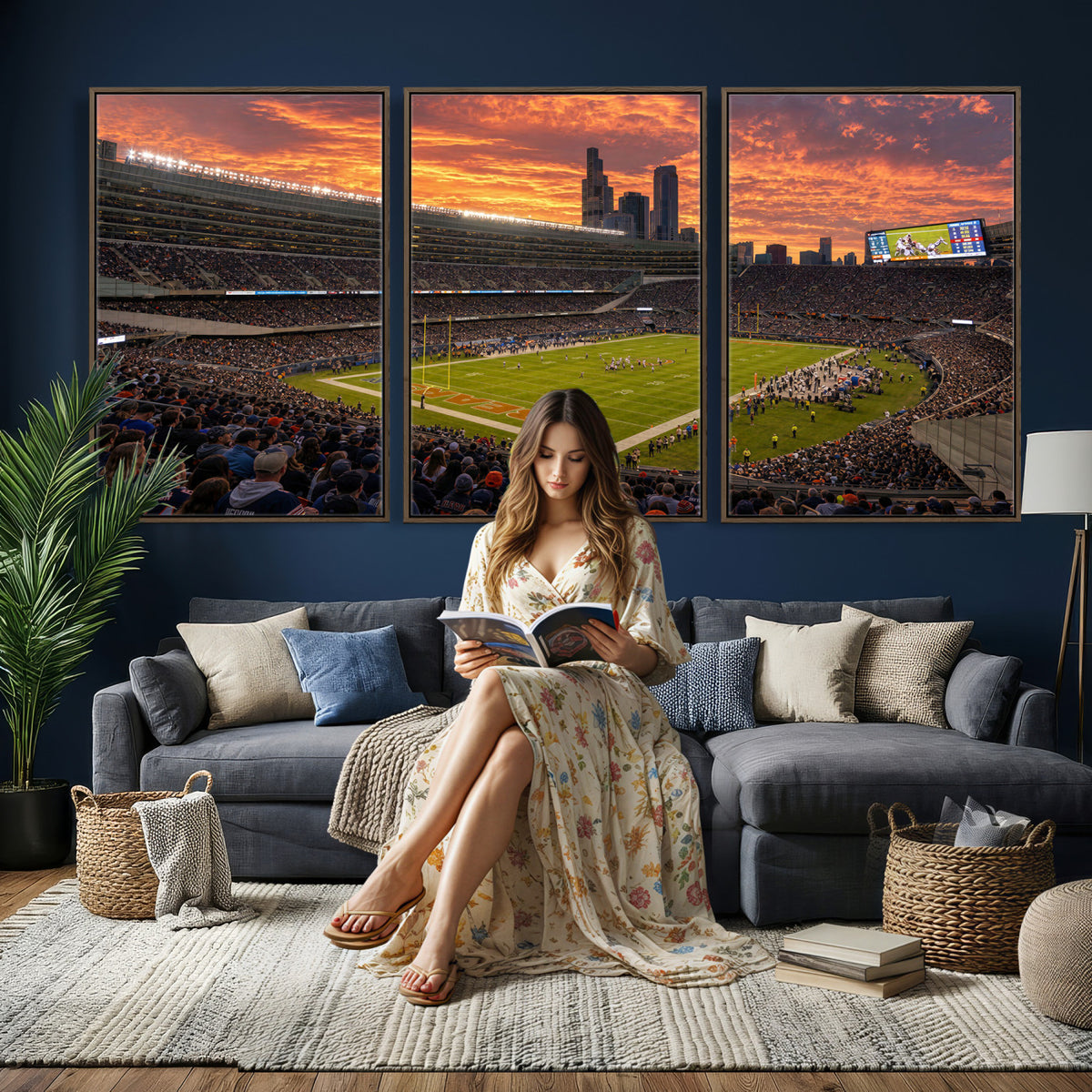 25159364-MGV-CV-36X24 - Stadium Wall Art Canvas Print