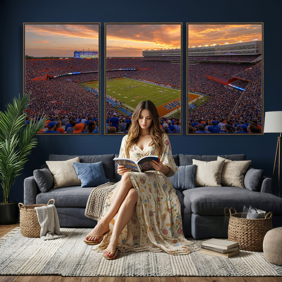 48009171-MGV-CV-36X24 - Stadium Wall Art Canvas Print