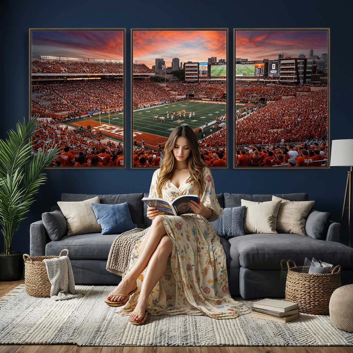 68564193-MGV-CV-36X24 - Stadium Wall Art Canvas Print