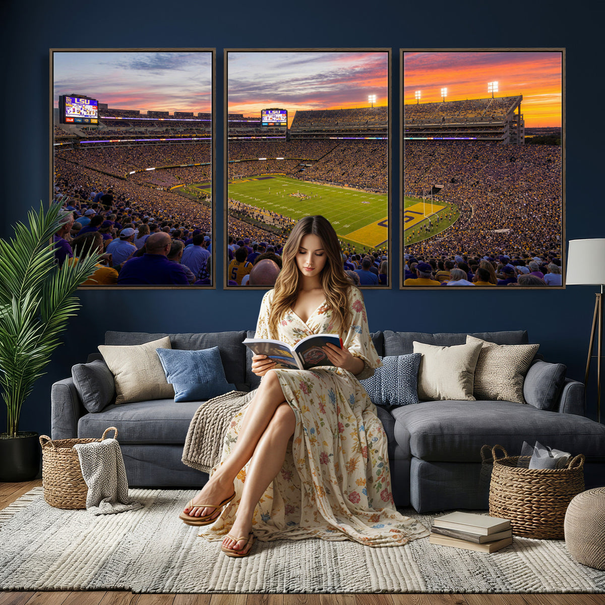 91303167-MGV-CV-36X24 - Stadium Wall Art Canvas Print