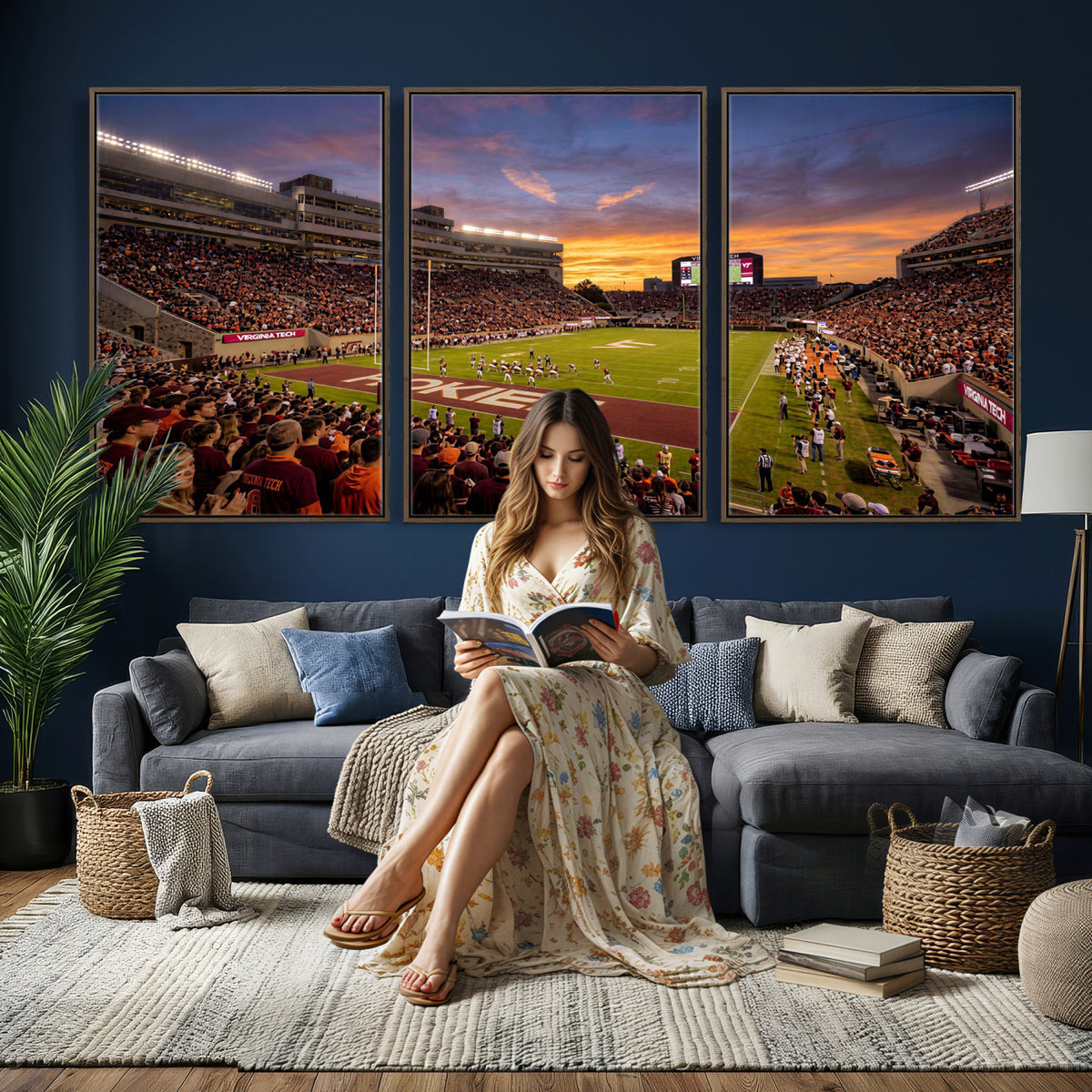 87141841-MGV-CV-36X24 - Stadium Wall Art Canvas Print