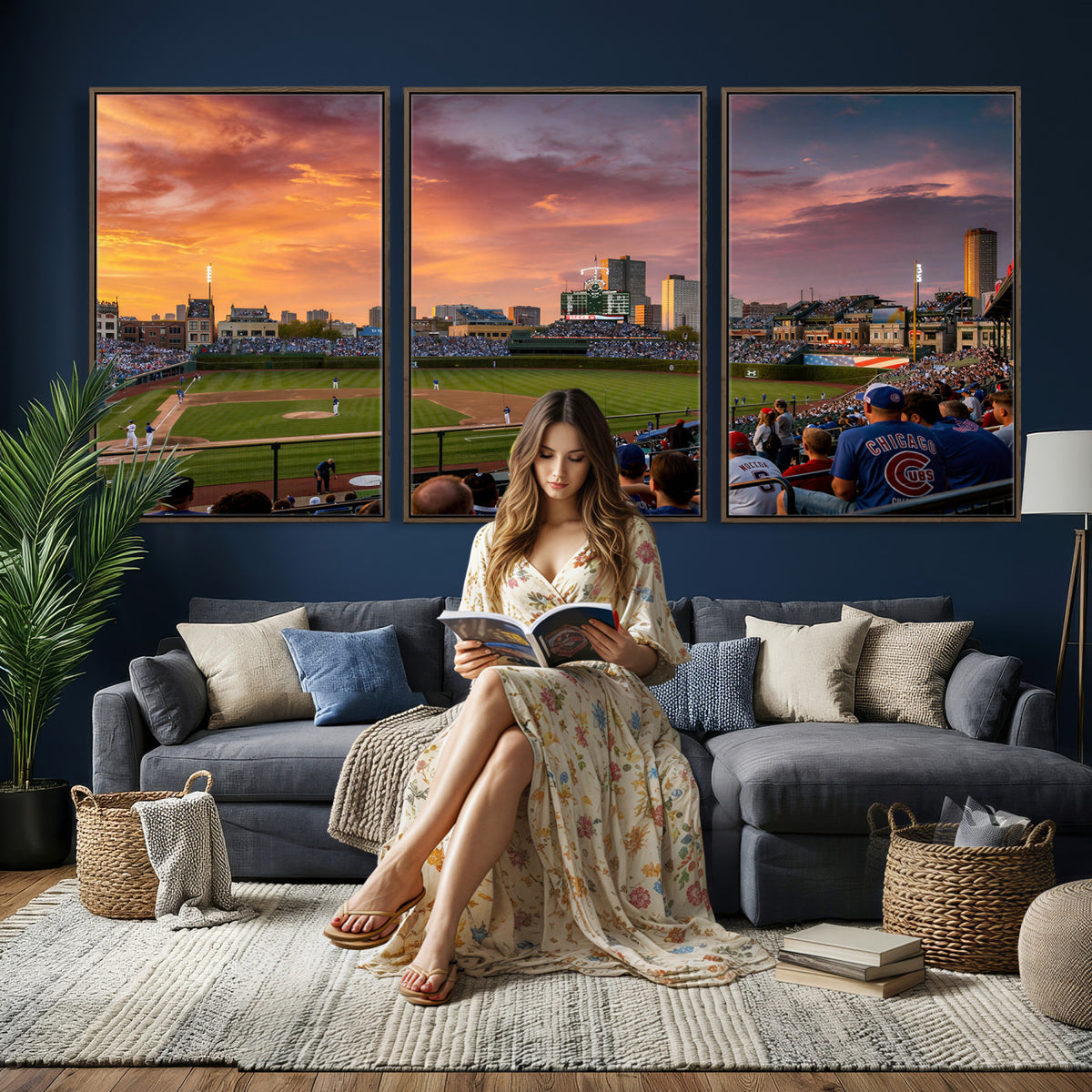94073020-MGV-CV-36X24 - Stadium Wall Art Canvas Print