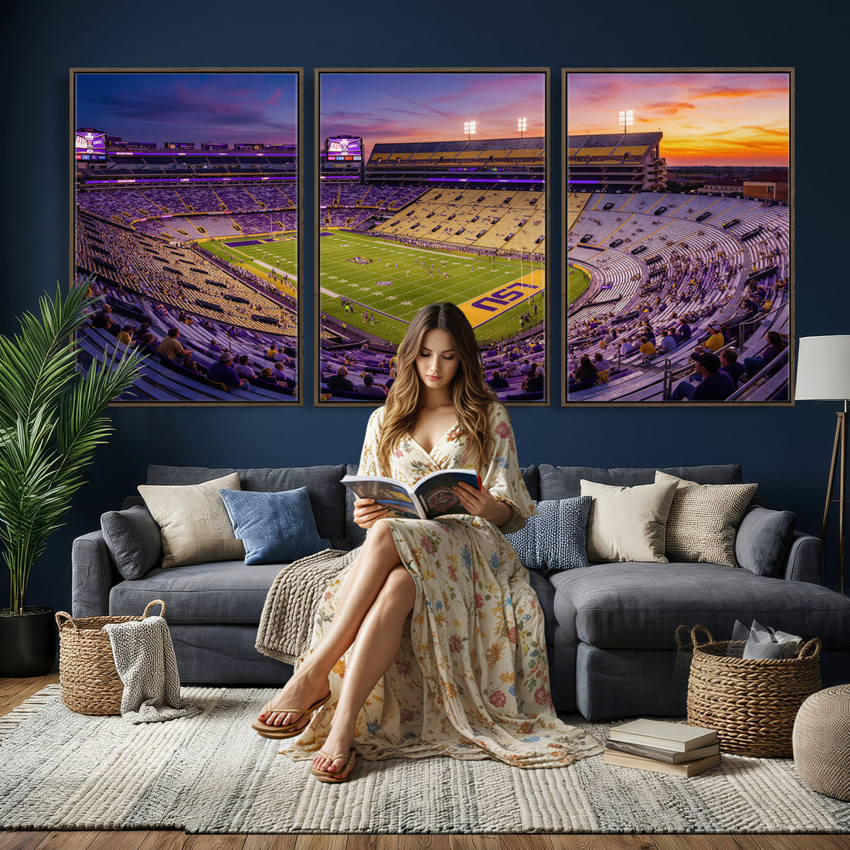 21378512-MGV-CV-36X24 - Stadium Wall Art Canvas Print