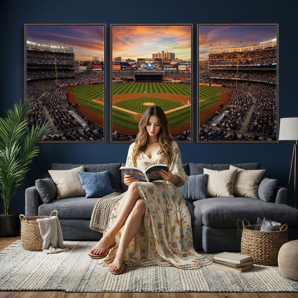 71157927-MGV-CV-36X24 - Stadium Wall Art Canvas Print