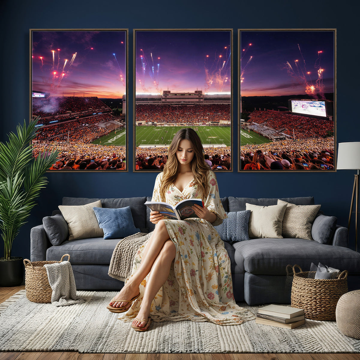 60785214-MGV-CV-36X24 - Stadium Wall Art Canvas Print