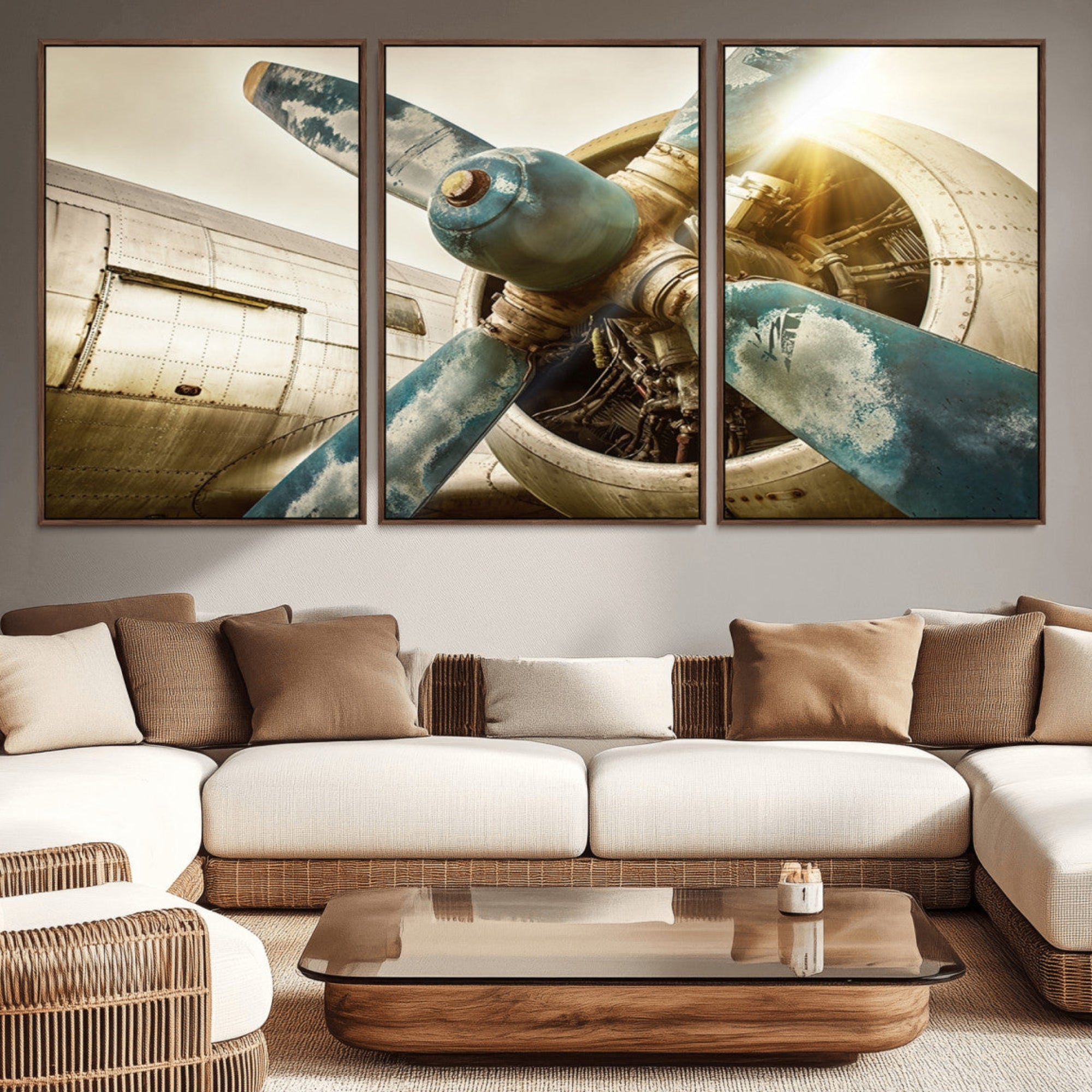 14106-MGV-CV-36X24-Vintage Airplane Canvas Print