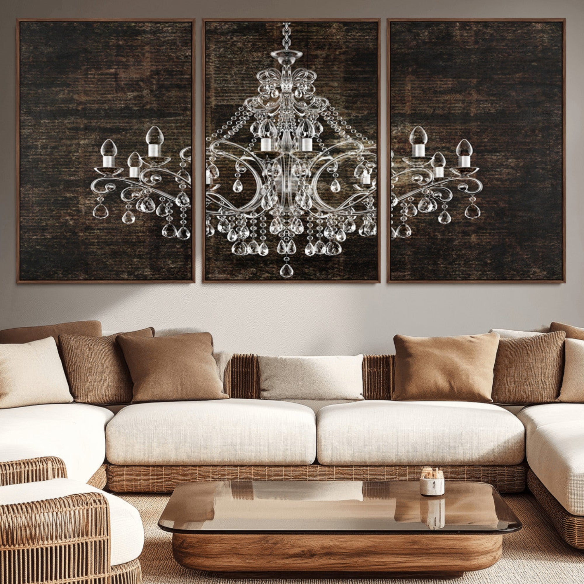 69434-MGV-CV-36X24-Rustic Chandelier Canvas Print