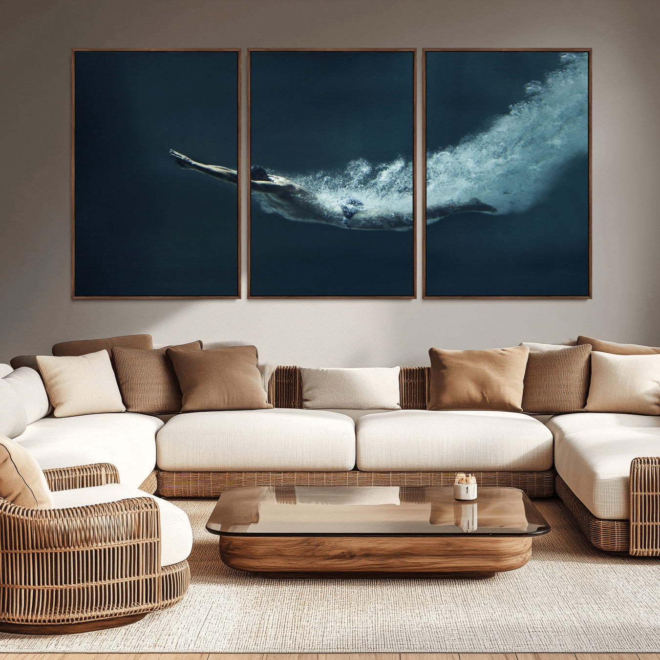 48463-MGV-CV-36X24-Swimmer Wall Art Canvas Print