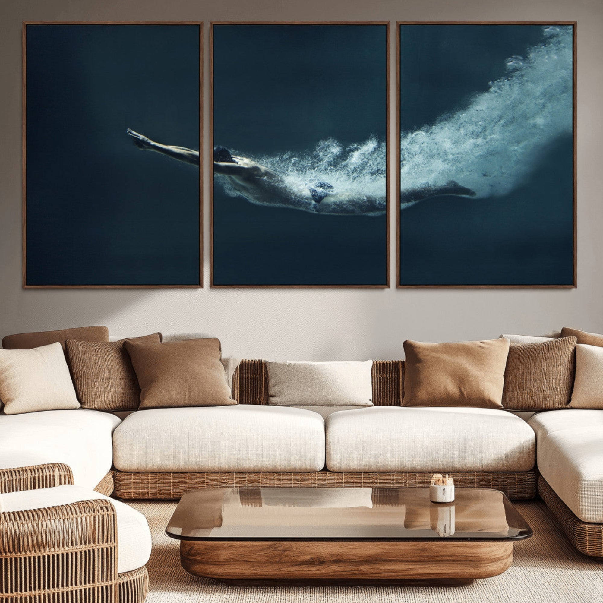 48463-MGV-CV-36X24-Swimmer Wall Art Canvas Print